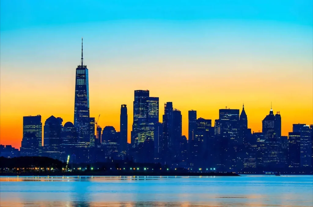 Big canvas city skyline wall art