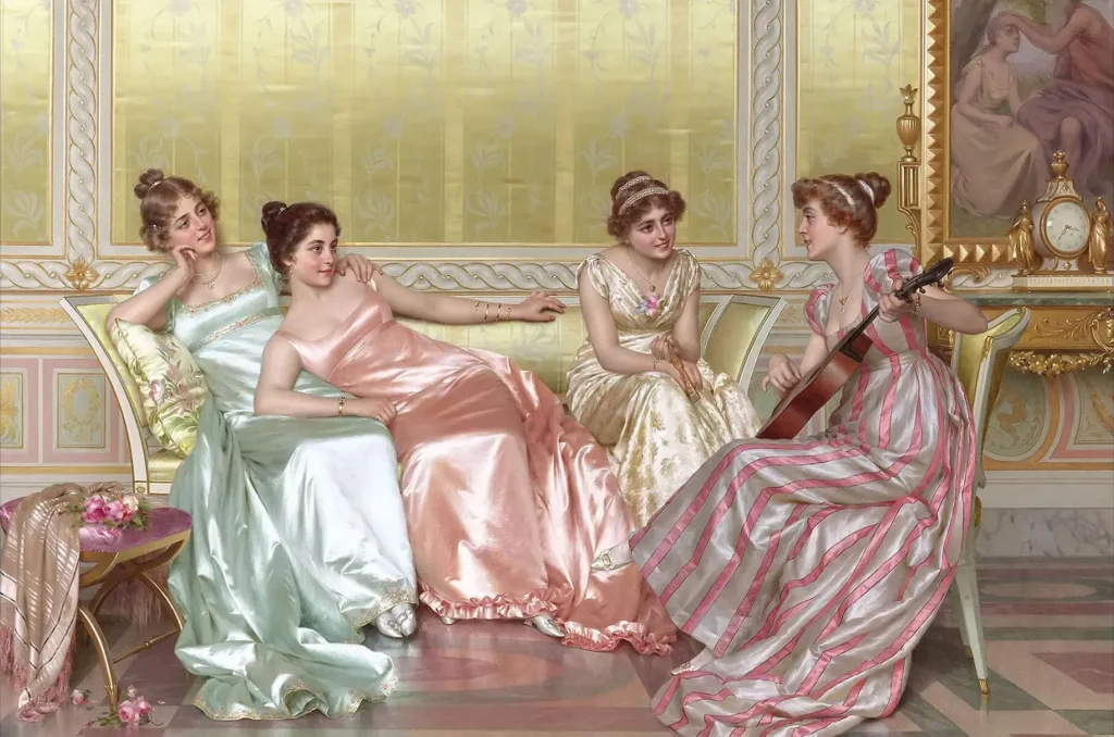 Old Style women Luxury Canvas Wall Art