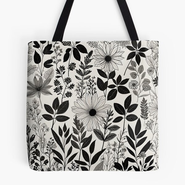 Botanical Pattern Tote Bag