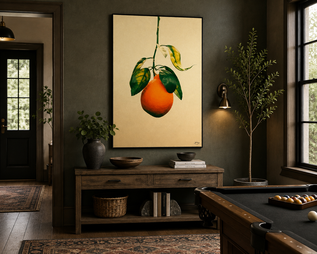 California Orange wall art