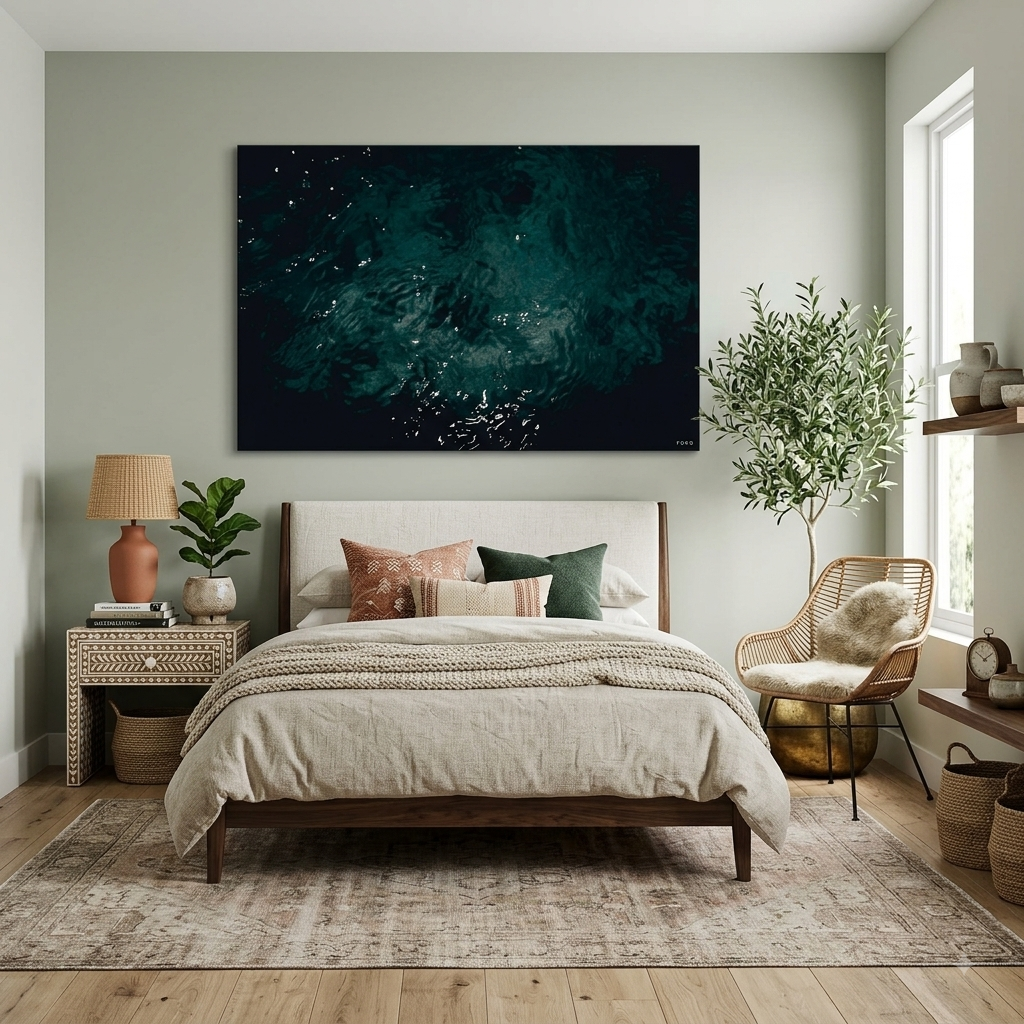 Dark & Moody Canvas for a Bedroom