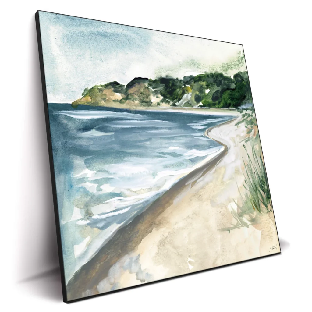 Beach watercolor wall art