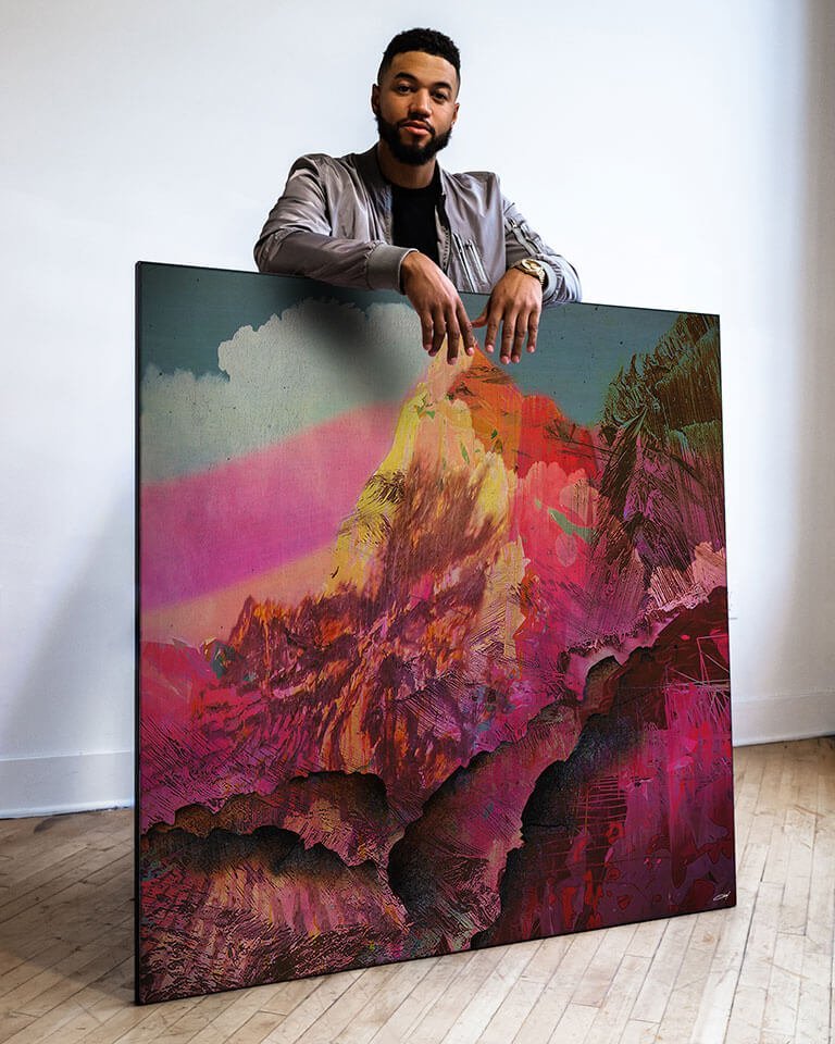 Colorful Canvas for a Warm Bedroom