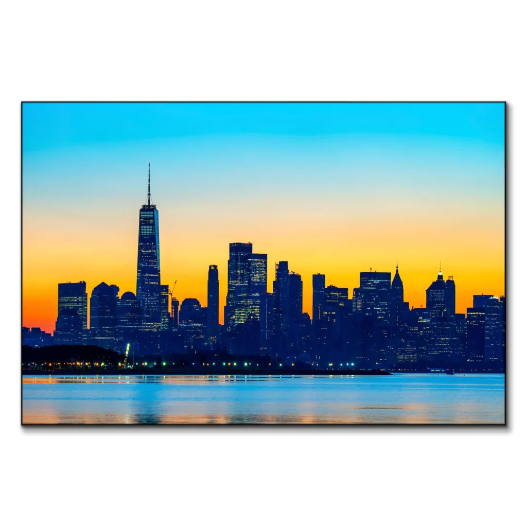 Big canvas city skyline wall art