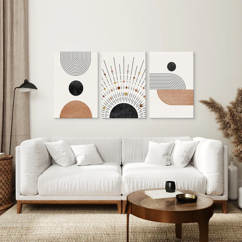 3-Piece Canvas Set for a Boho Bedroom