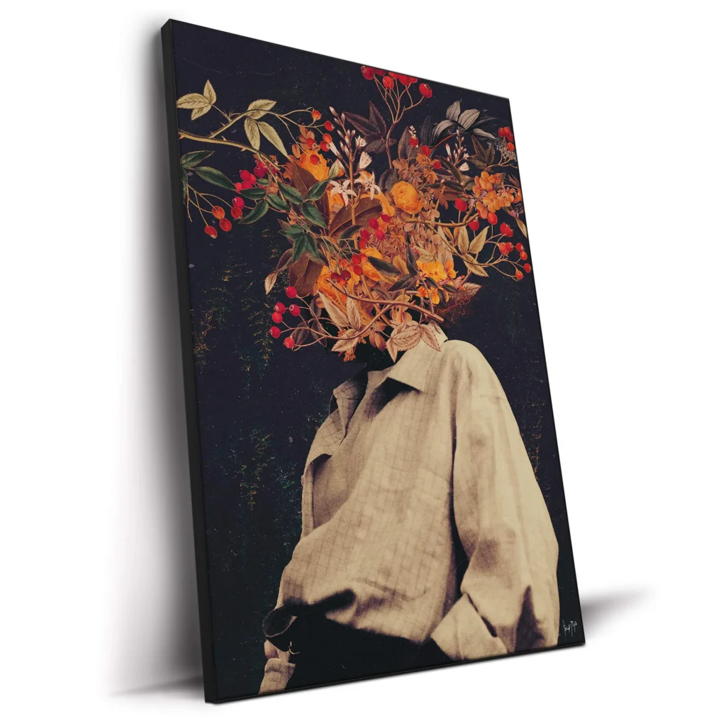 Botanical Canvas for a Cozy Bedroom