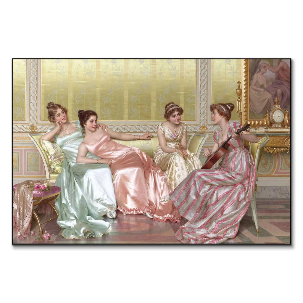 Old Style women Luxury Canvas Wall Art