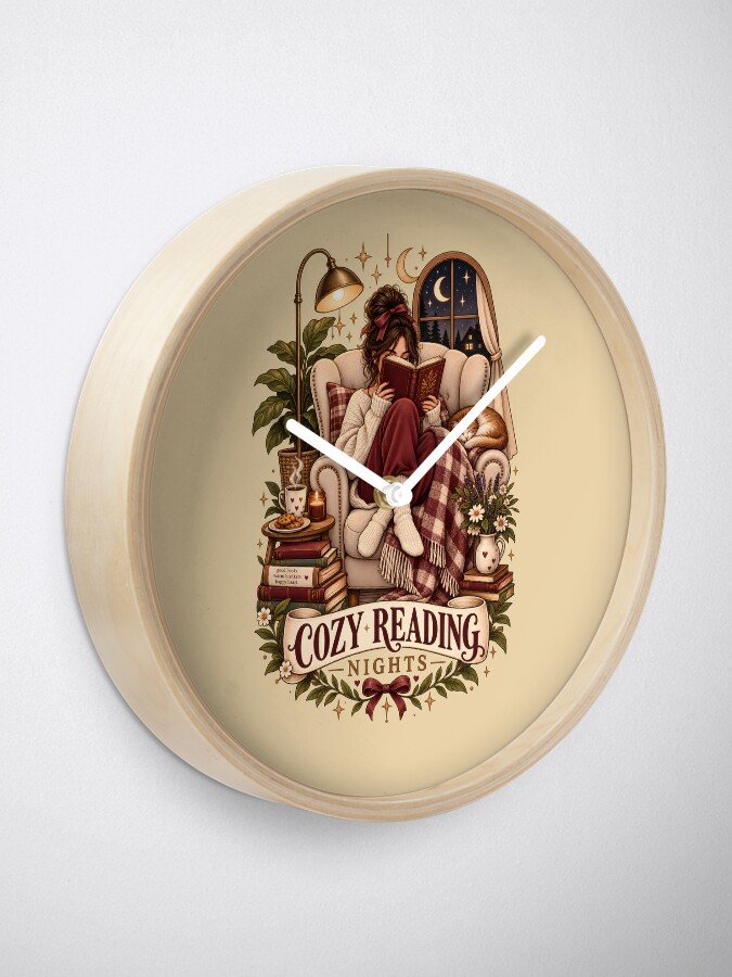 Cozy Reading Nights Clock