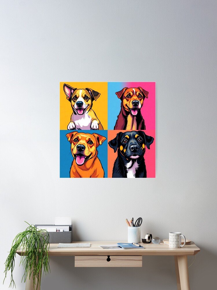 Pet Pop-Art Pet Portrait Poster