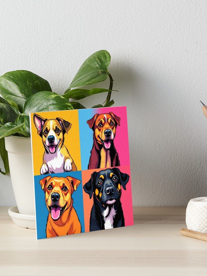 Pet Pop-Art Board Pet Portrait Art Print
