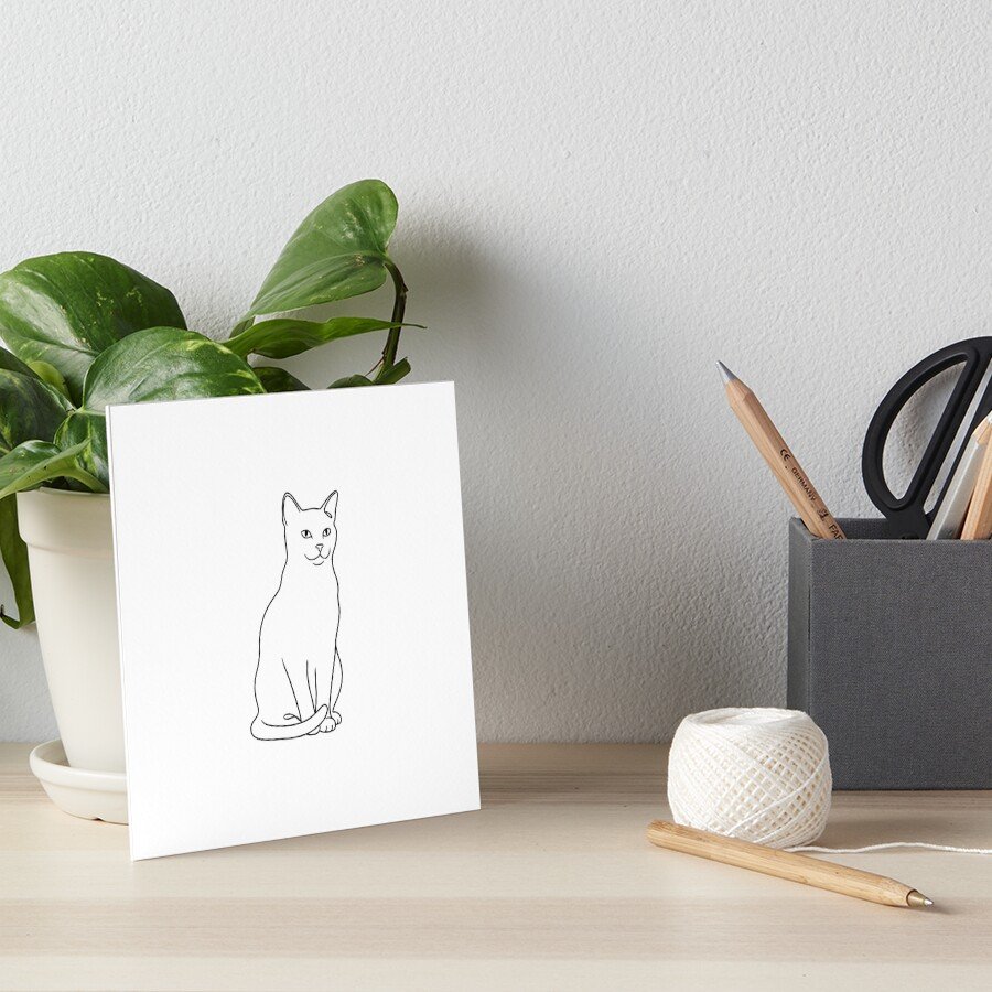 cat art print