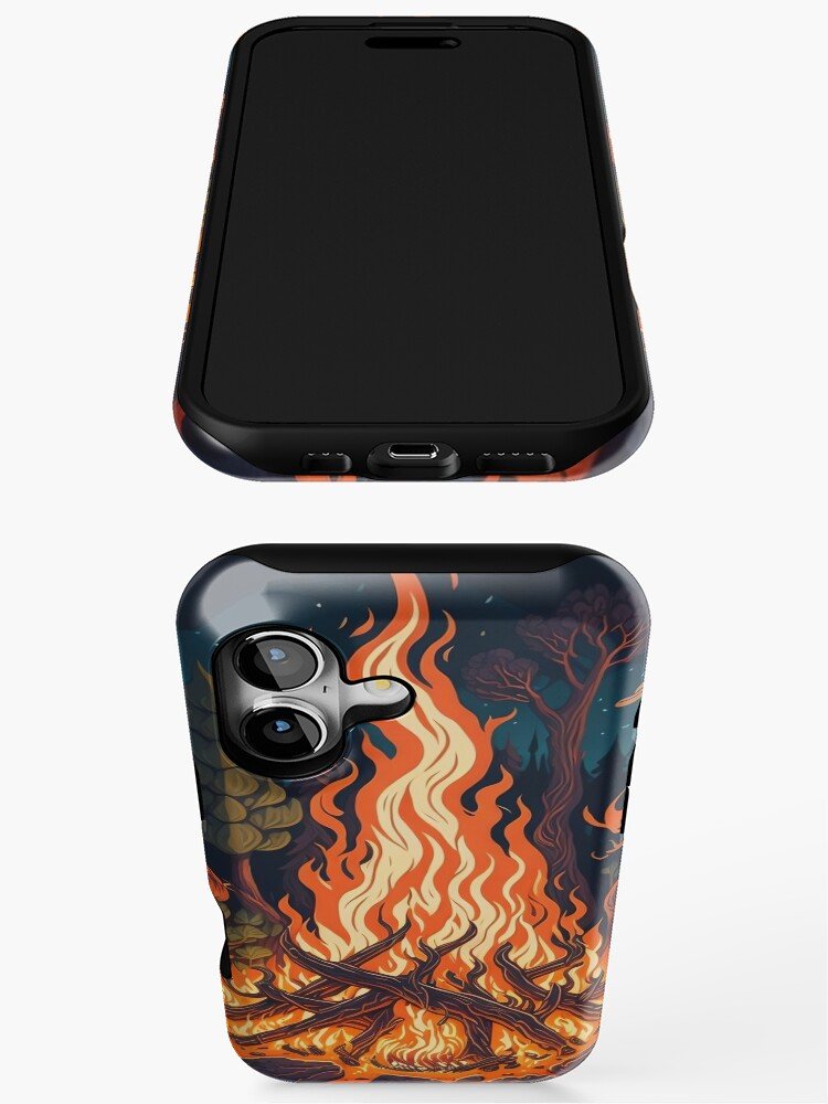 Bonfire Camping Warm Embers iPhone Case