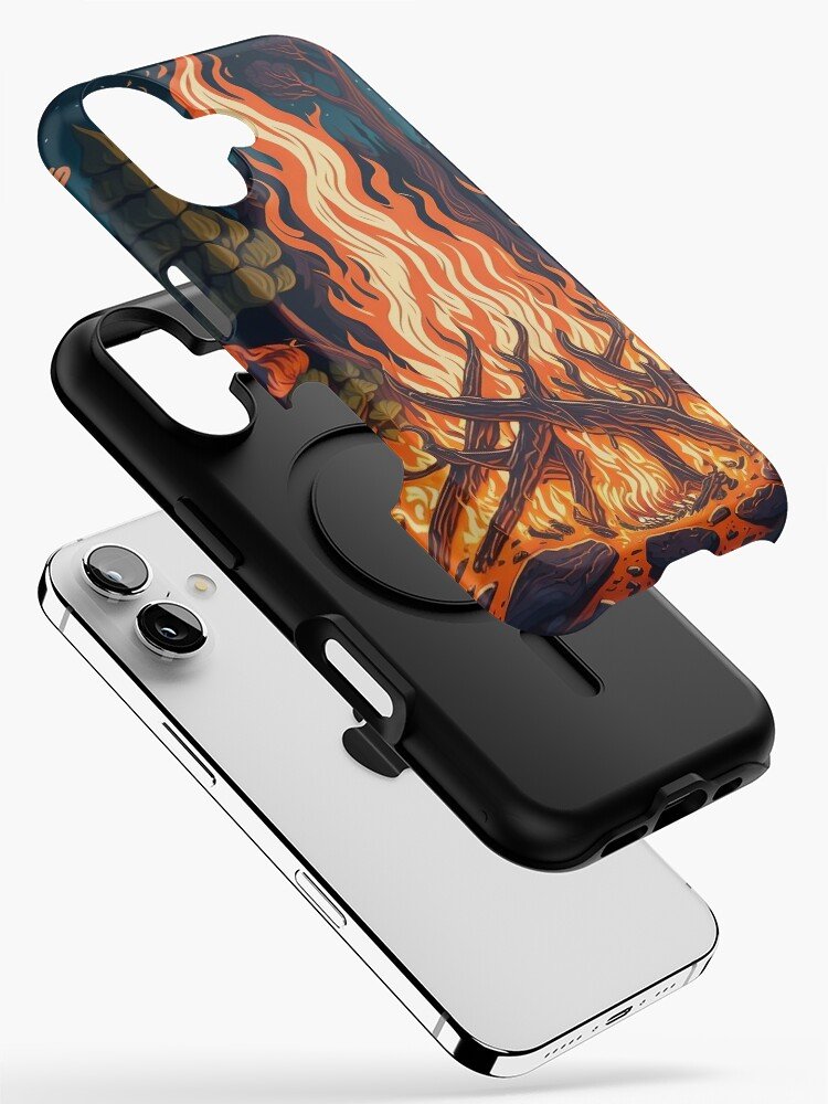 Bonfire Camping Warm Embers iPhone Case