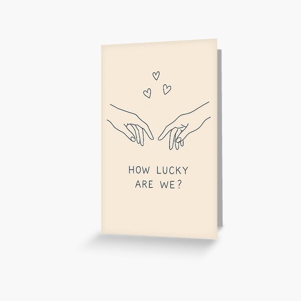 Almost Touching: Minimal Magic Greeting Card