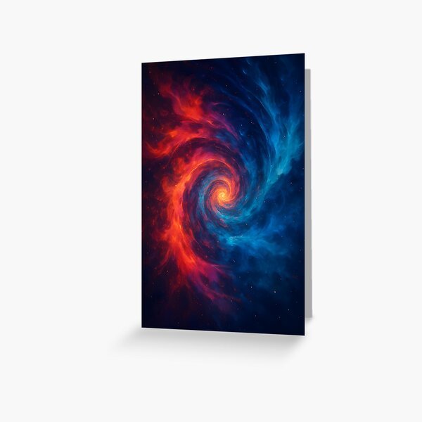 Storm Abstract Greeting Card