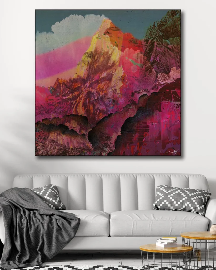 Colorful Canvas for a Warm Bedroom