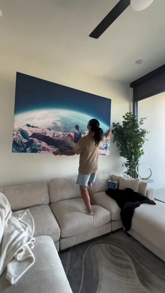 Surreal Space person wall art