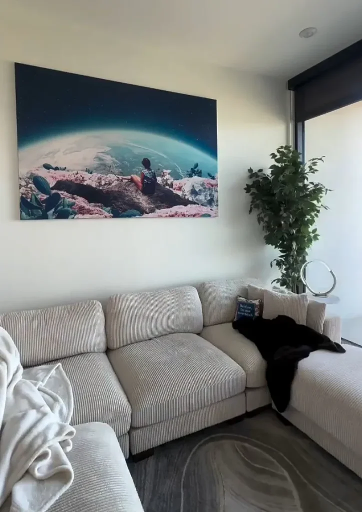 Surreal Space person wall art