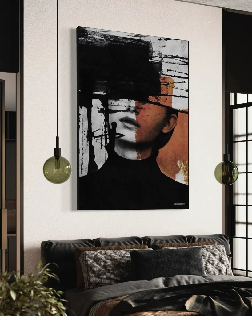 Statement Canvas for a Small Bedroom