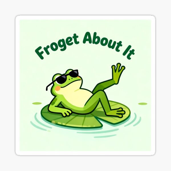 Funny Frog Sticker