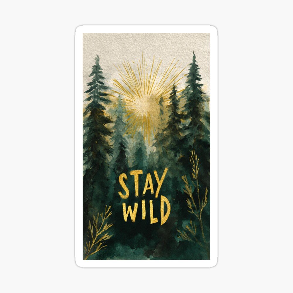 Stay Wild Nature-Inspired Quote Magnet