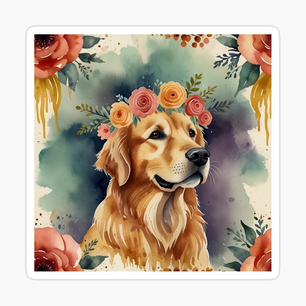 Golden Hour Pup Magnet