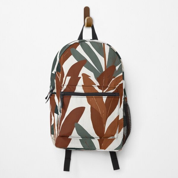 Matisse Style Minimalist Eucalyptus Backpack