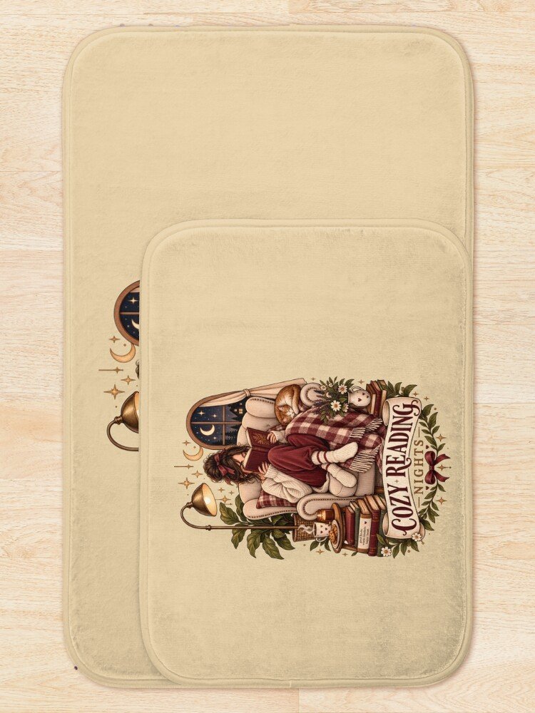 Cozy Reading Nights Bath Mat