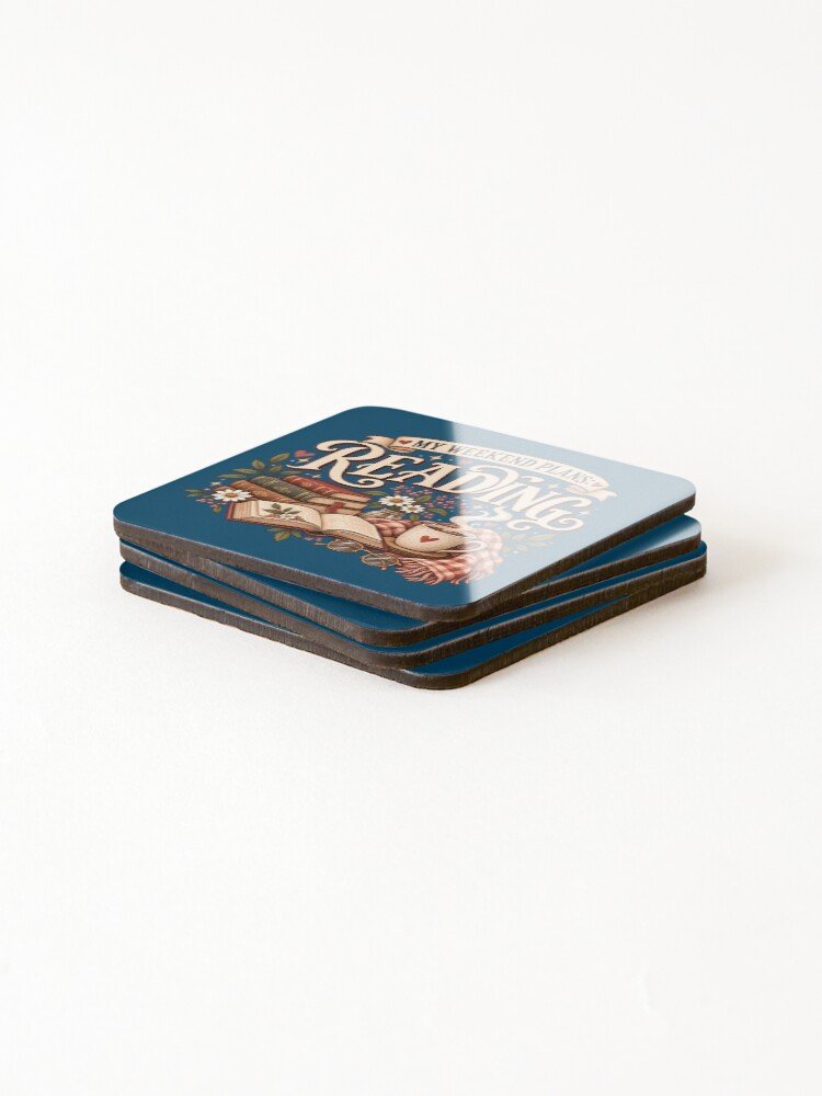 My Weekend Plans Reading Coasters