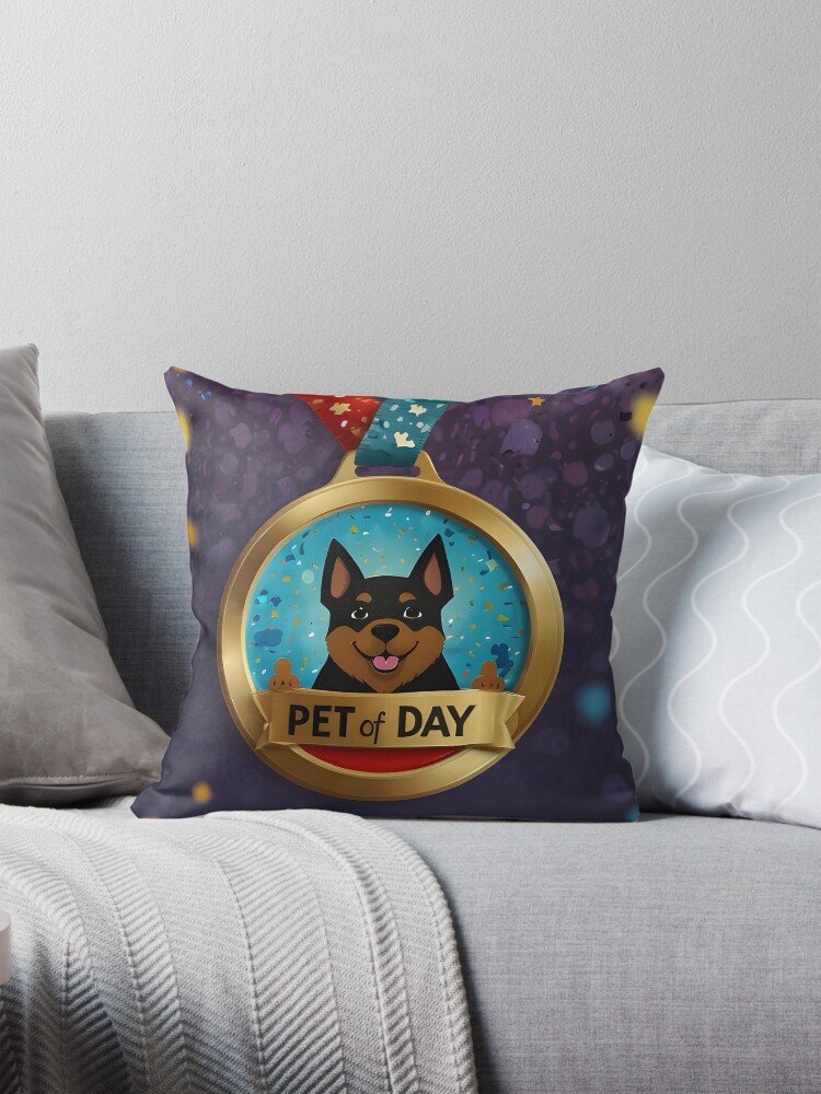Paw Print Pet Day Hero Pillow