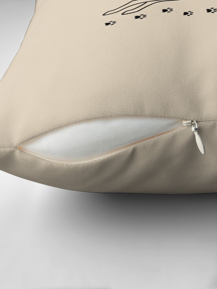 Paws & Pawprints Throw Pillow