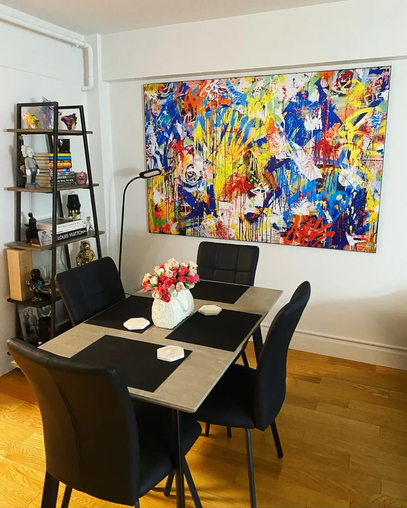 wall art in a room