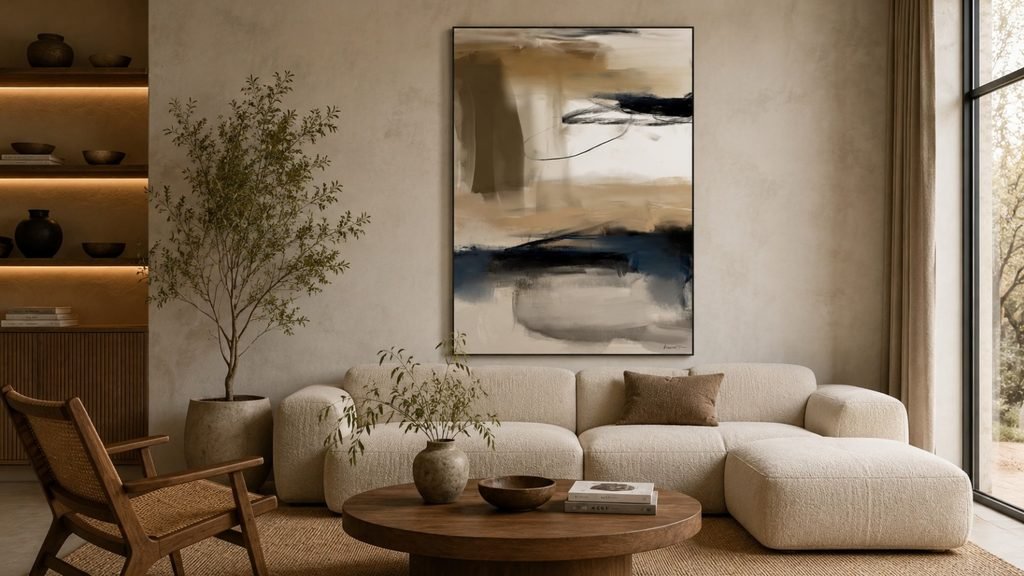Twisted Humor No. 1 wall art in a living room