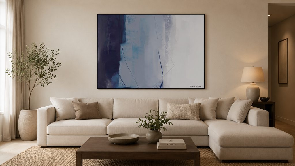 Where It Rests No. 1 wall art in a living room