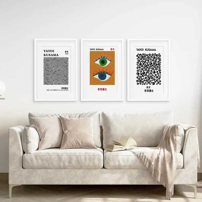 Yayoi Kusama Famous Wall Art Set
