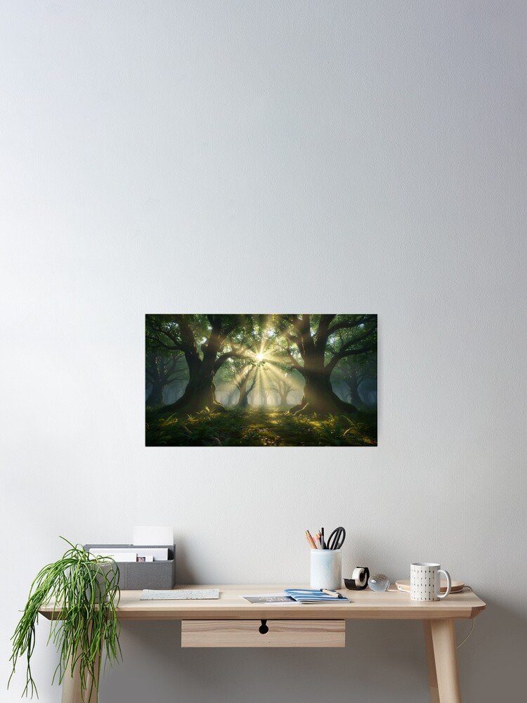 Tranquil Forest Retreat Poster