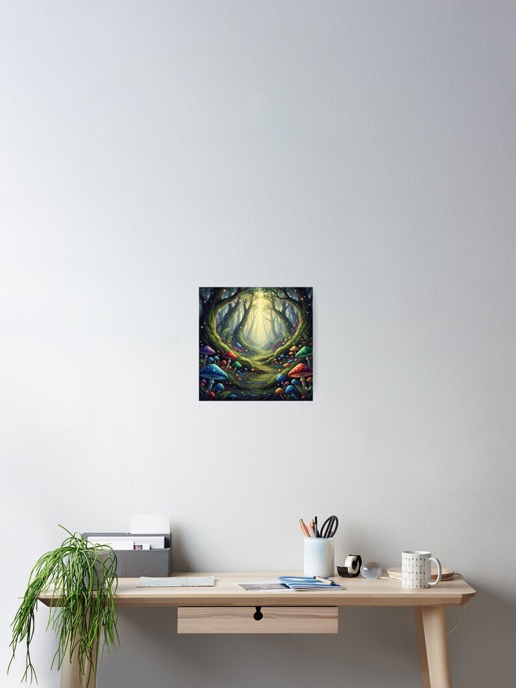 Magical Enchanted Forest Poster