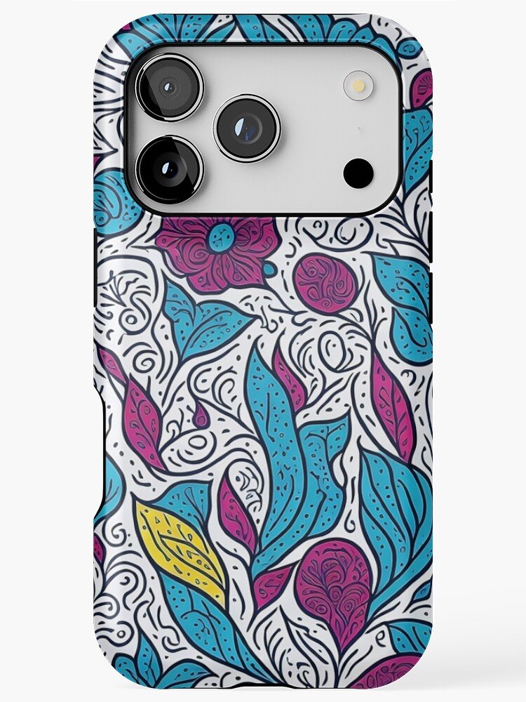 Chromatic Whimsy: Colorful Doodle Artistry iPhone 17 Pro Case