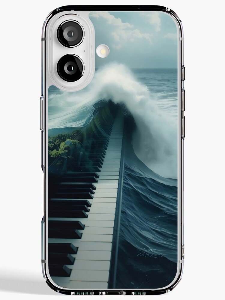 Surreal Piano Ocean Aesthetic iPhone Case