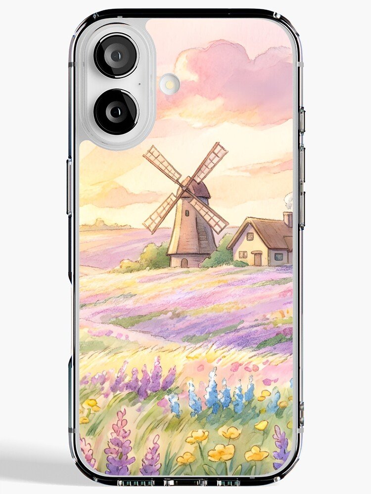 Lavender field dreamscape aesthetic iPhone case