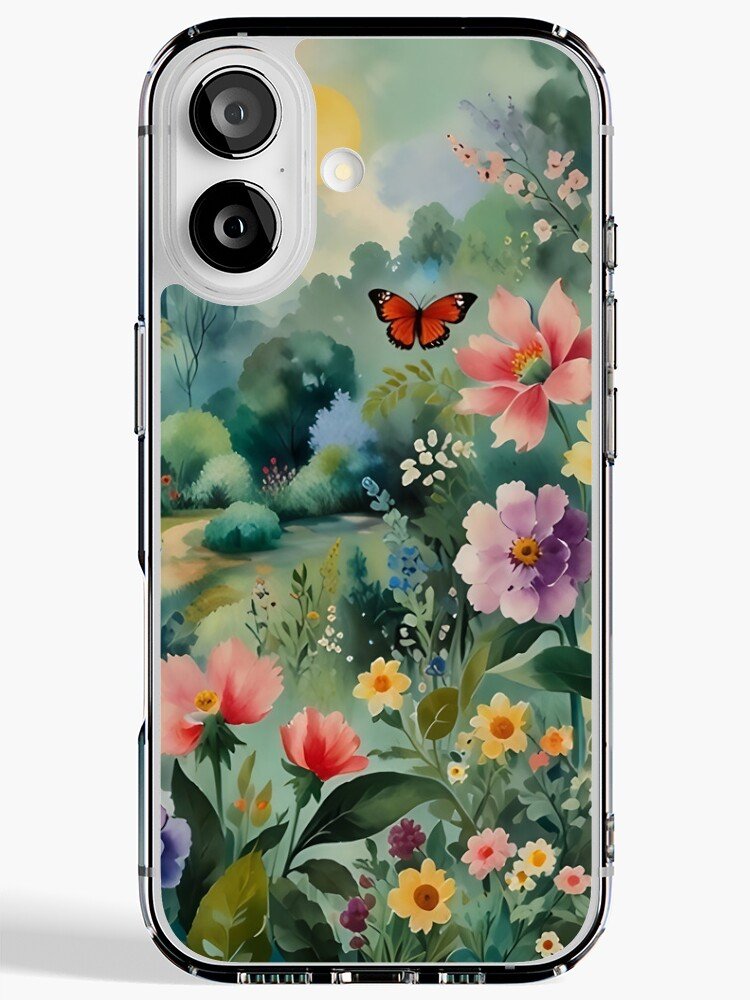 Impressionist garden aesthetic iPhone case