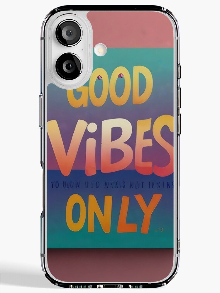 Good Vibes Only quote aesthetic iPhone case