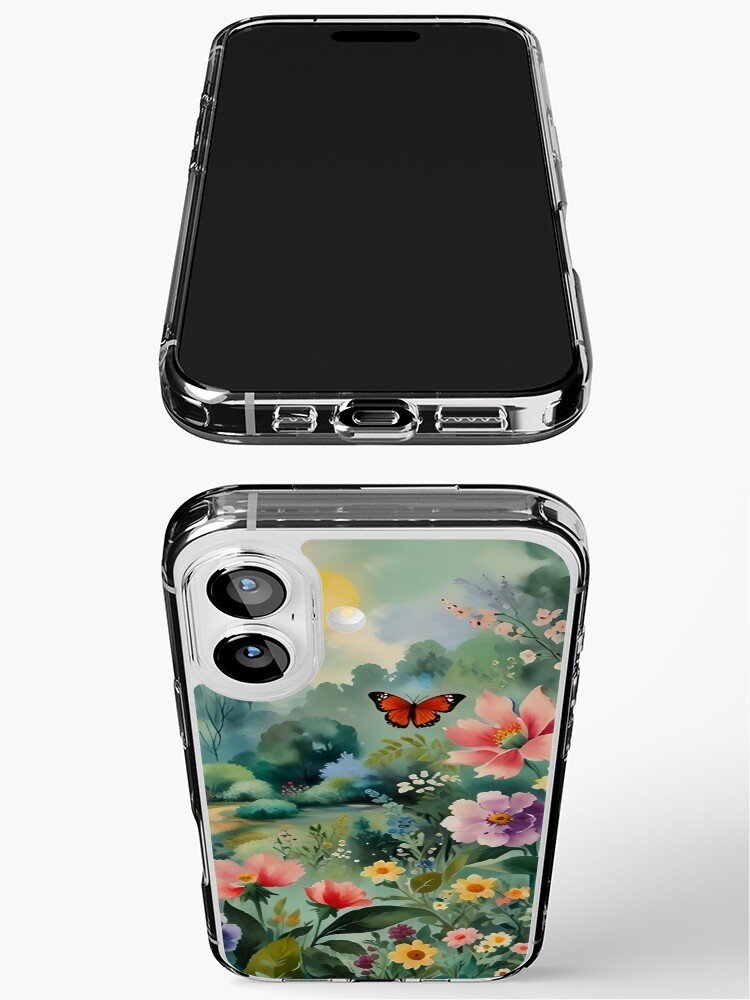 Impressionist garden aesthetic iPhone case