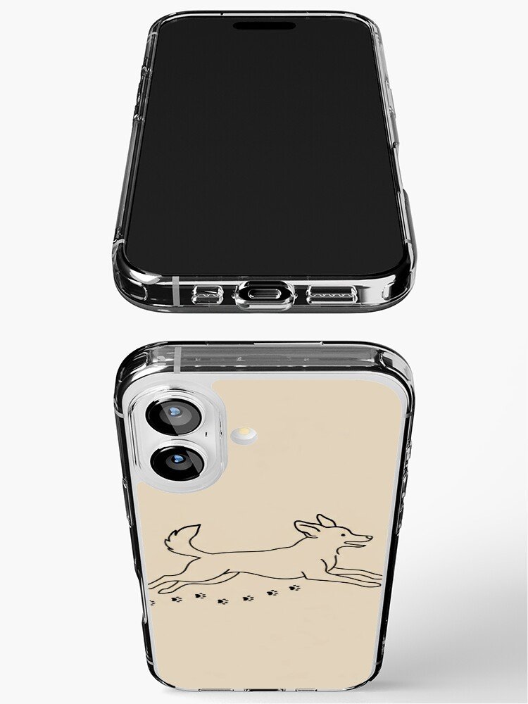 Minimalist dog silhouette iPhone case