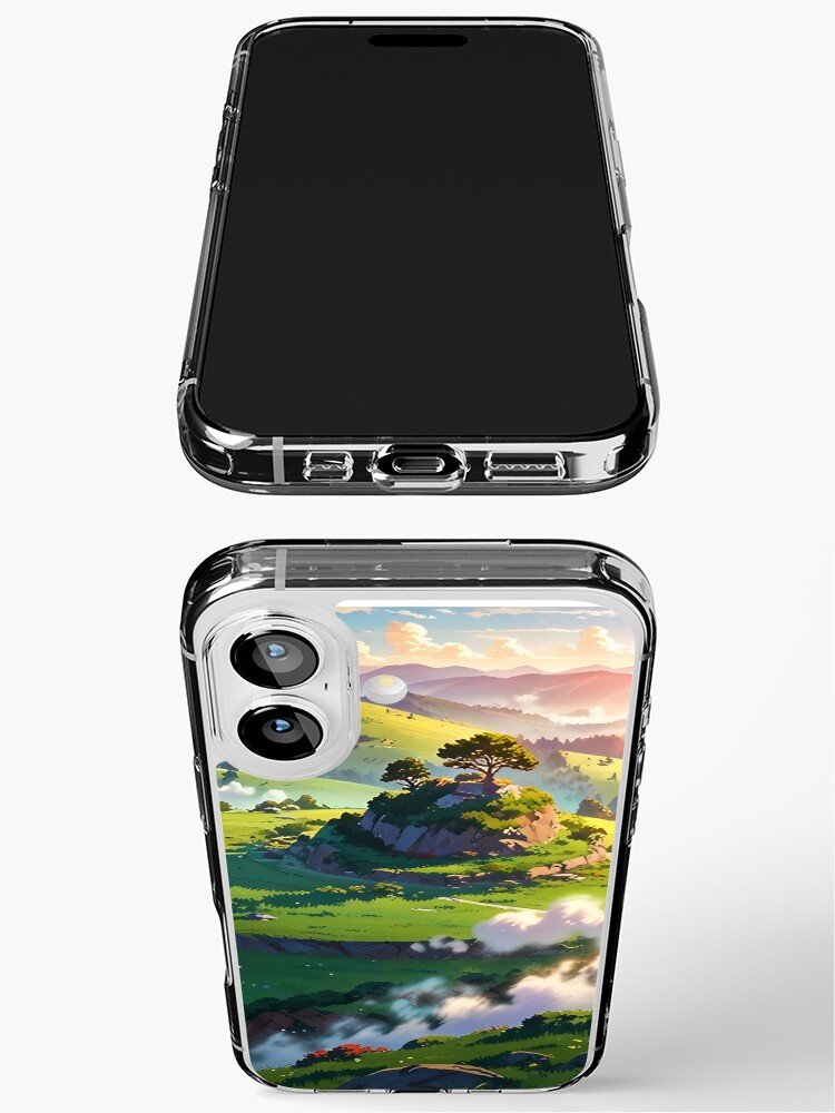 Whispers of the Wind: A Ghibli-Inspired Landscape iPhone Case