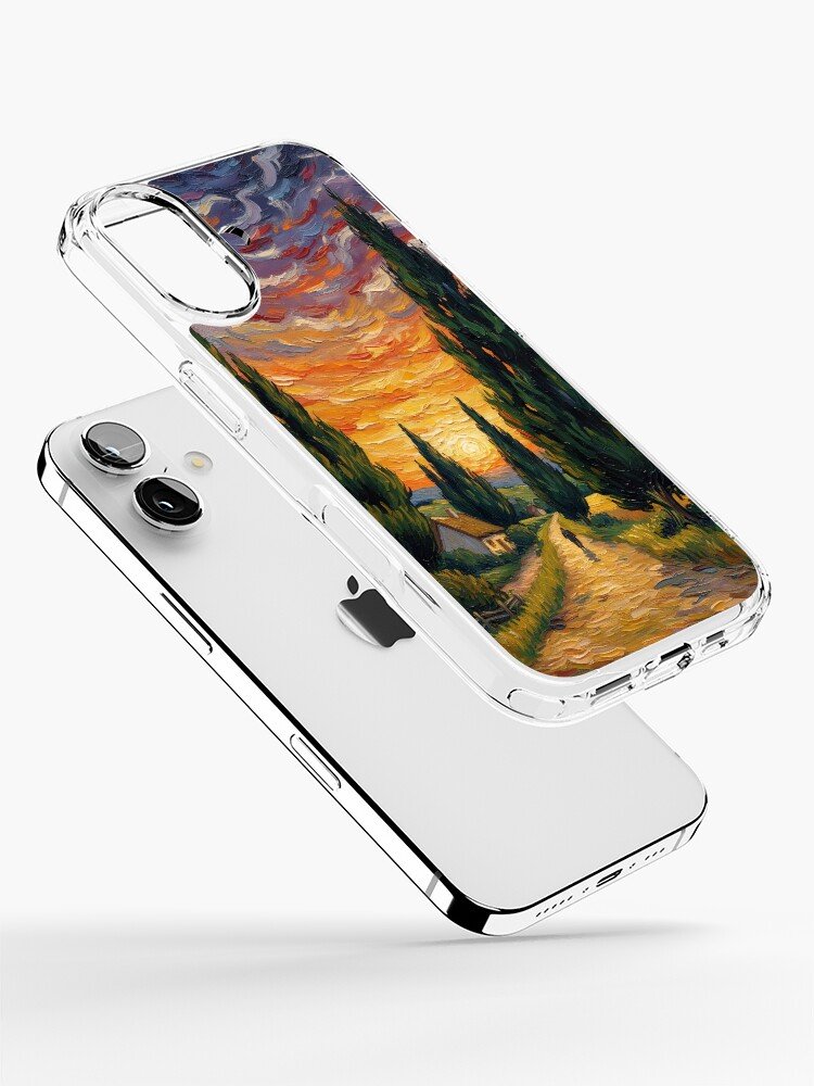 Van Gogh inspired sunset aesthetic iPhone case