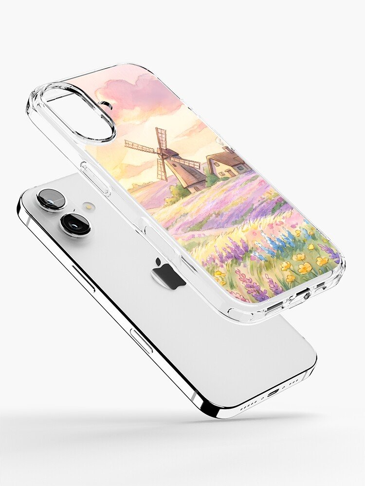 Lavender field dreamscape aesthetic iPhone case