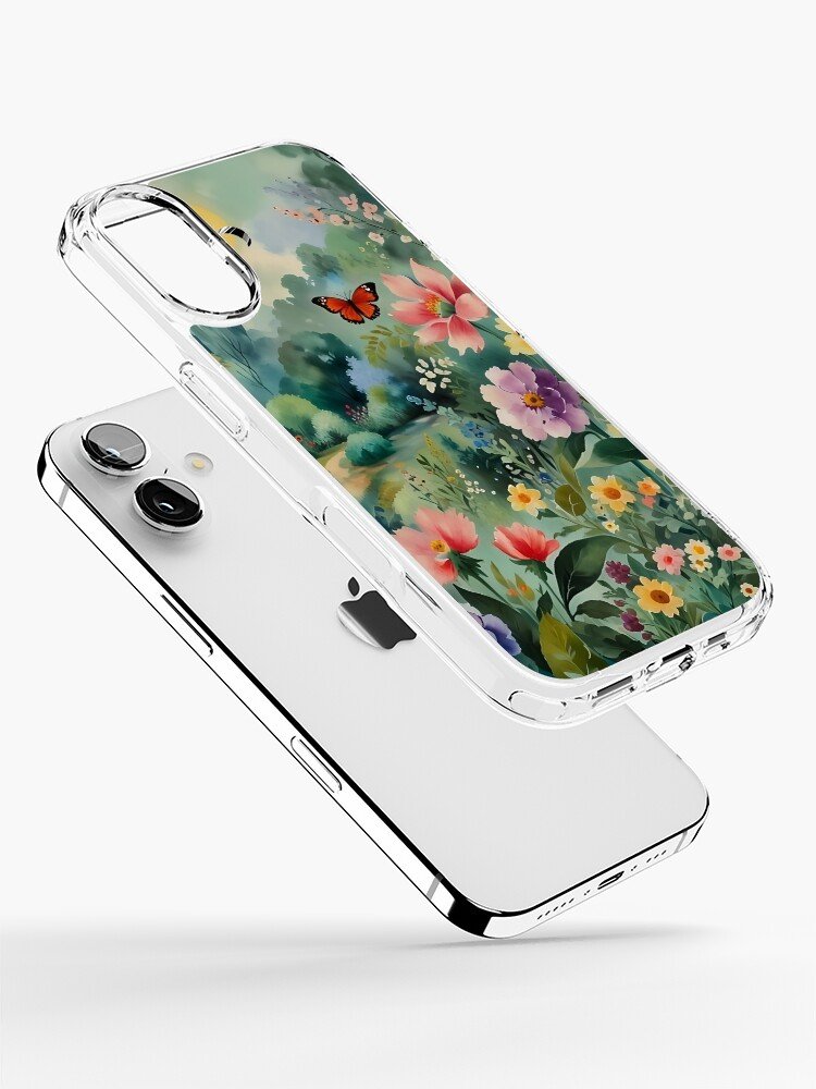 Impressionist garden aesthetic iPhone case