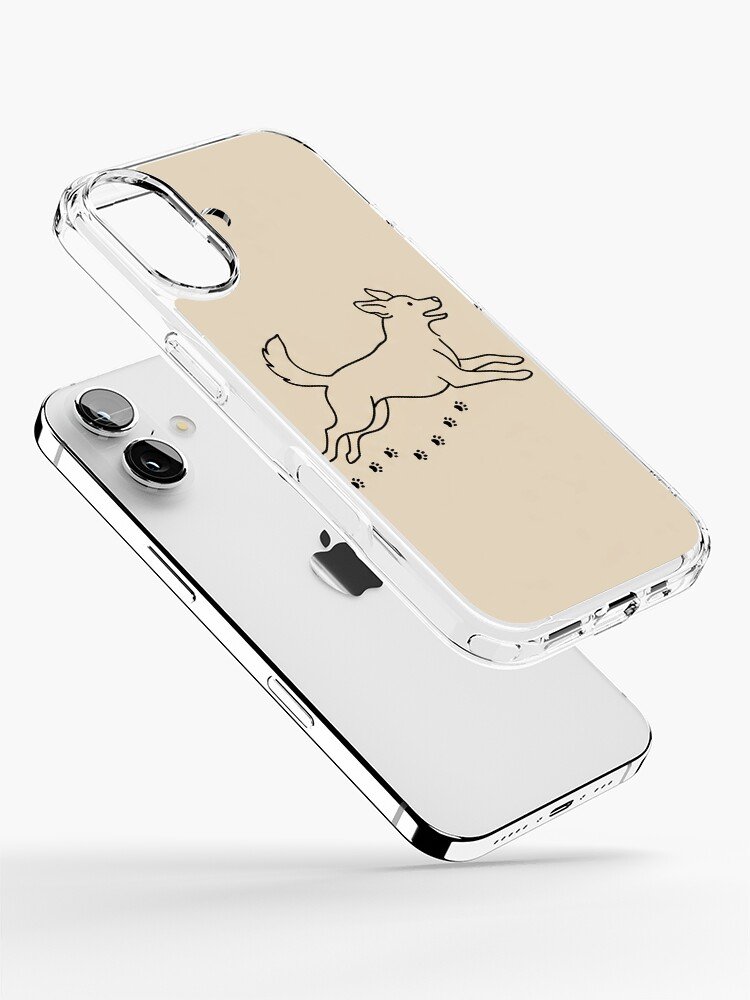 Minimalist dog silhouette iPhone case