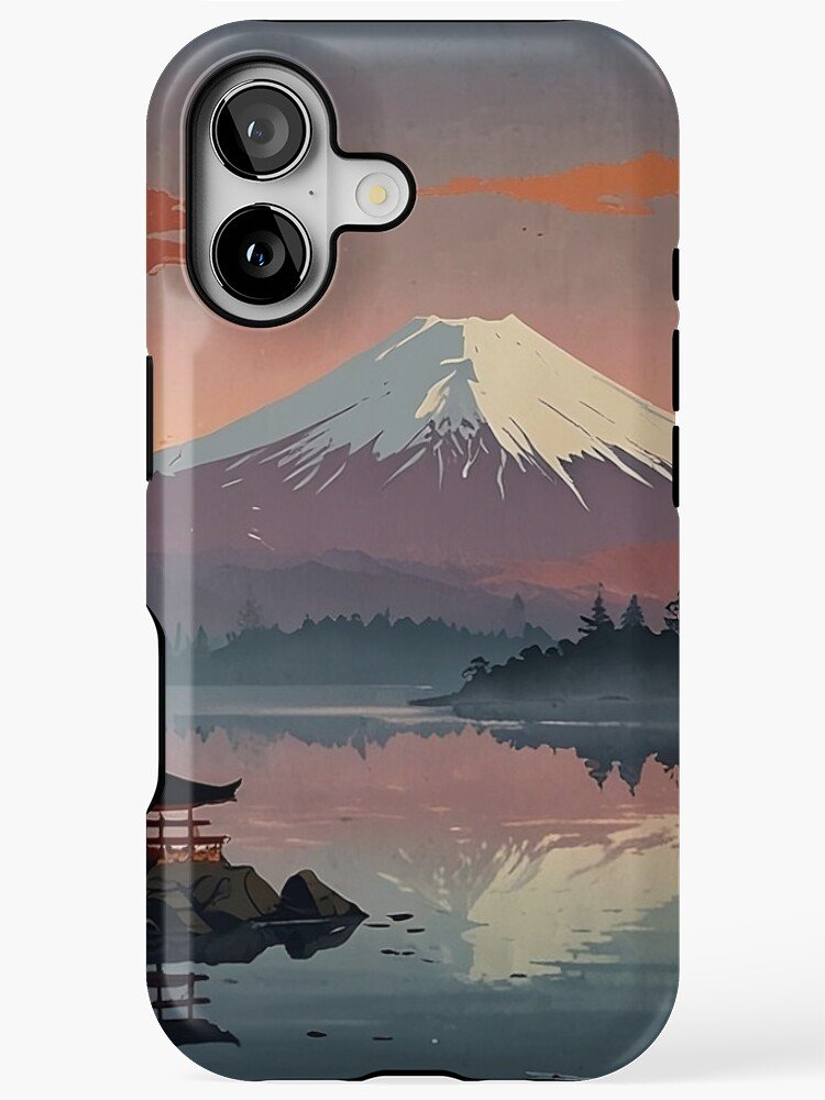 Mount Fuji ukiyo-e Japanese landscape iPhone case